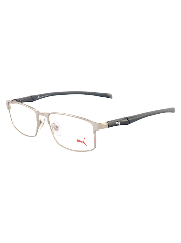 Armação de Óculos Masculino Retangular PM5365 Prata e Cinza