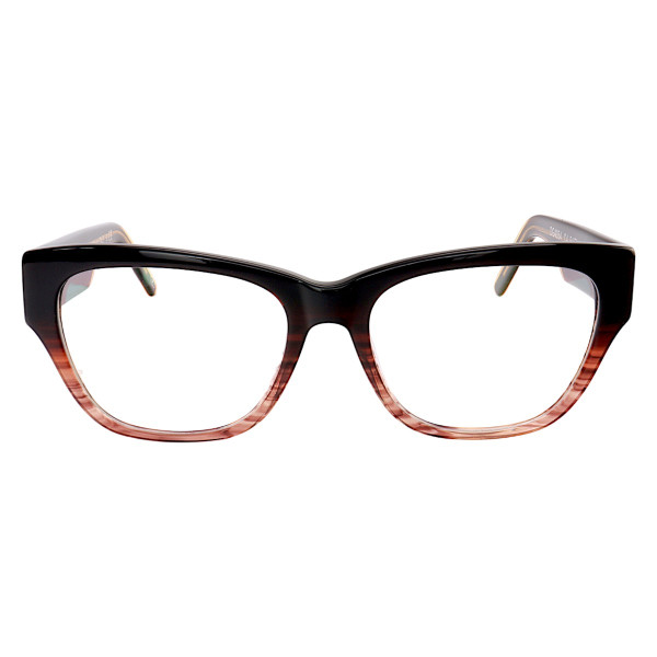 Armação de Óculos Quadrada D4054 Marrom Degrade Translucida