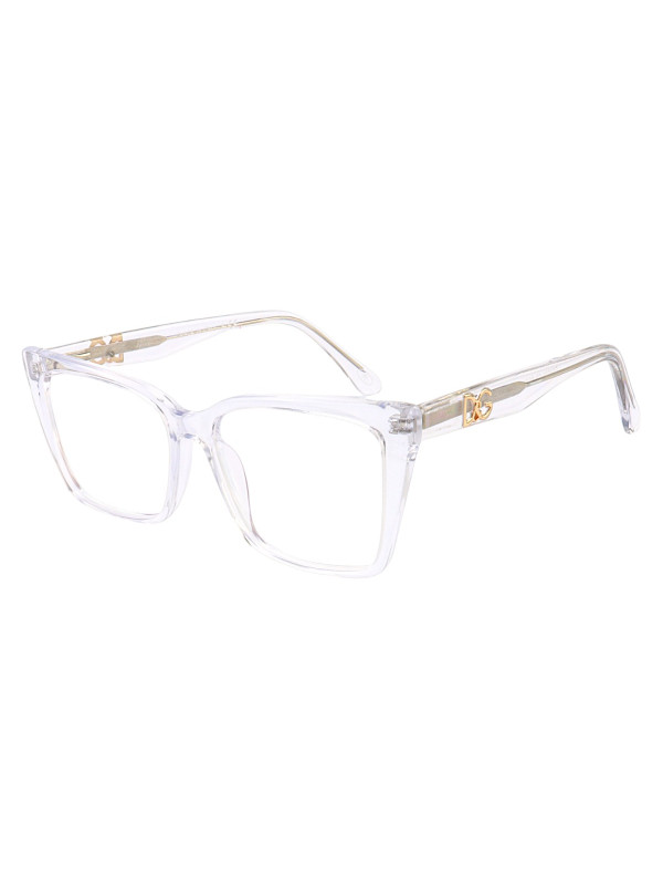 Armação de Óculos Quadrada DG5031 Acetato Transparente