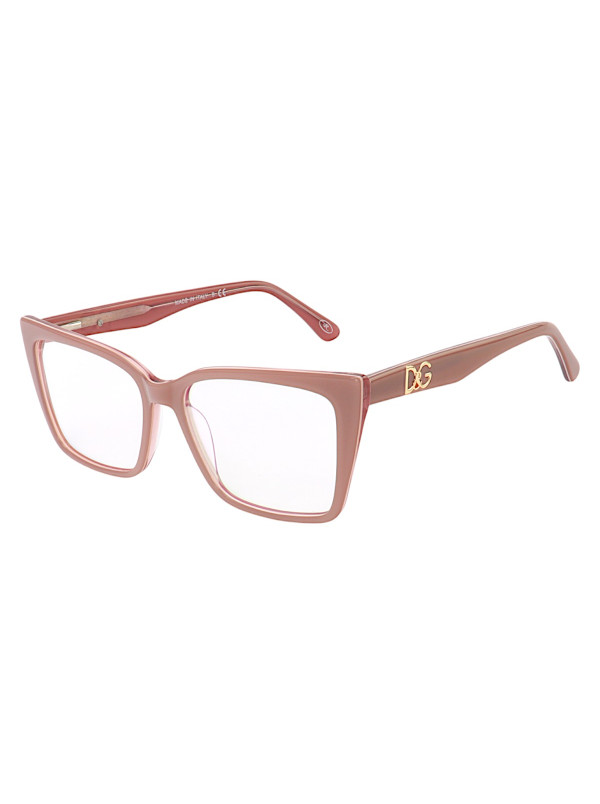 Armação de Óculos Quadrada DG5031 Acetato Rose