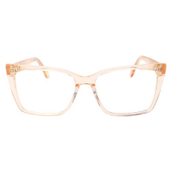Armação de Óculos Quadrada DG5031 Creme Translucido