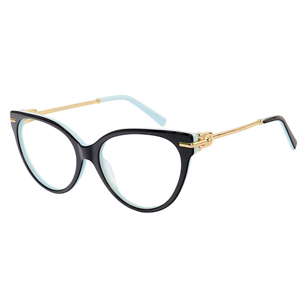 Armação de Óculos Gatinho TF3051 Preto e Azul