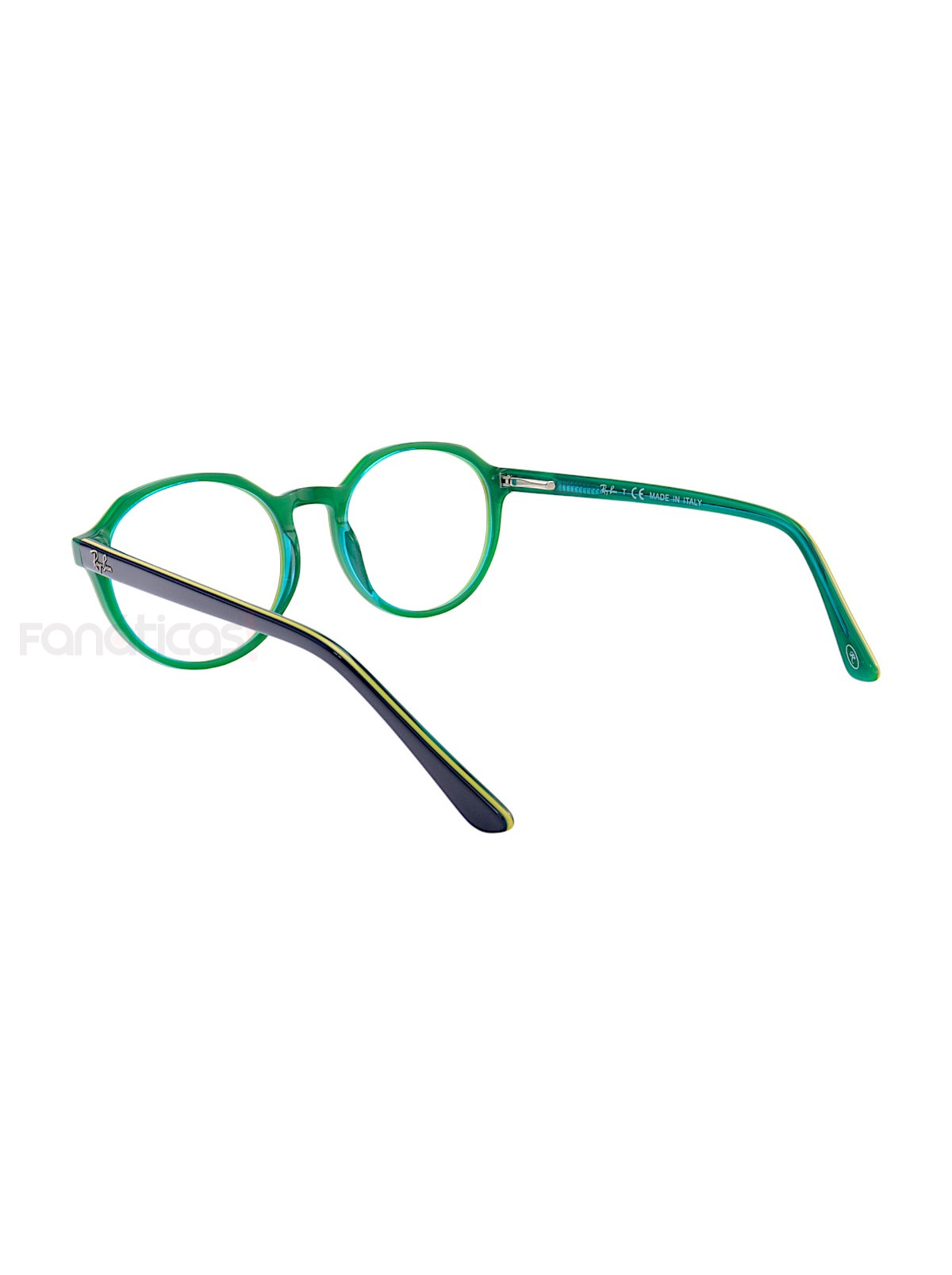 Armação de Óculos RB7187 Redondo Azul e Verde