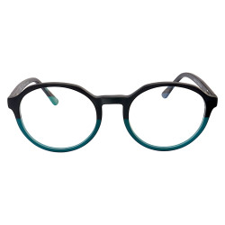 Armação de Óculos RB7187 Redondo Preto e Verde