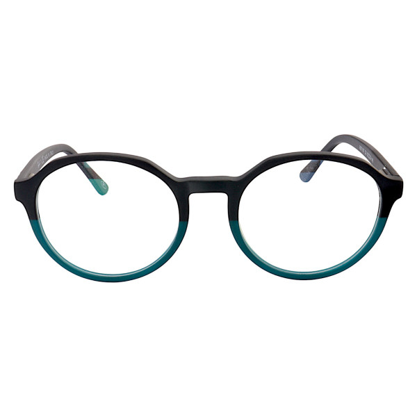 Armação de Óculos RB7187 Redondo Preto e Verde