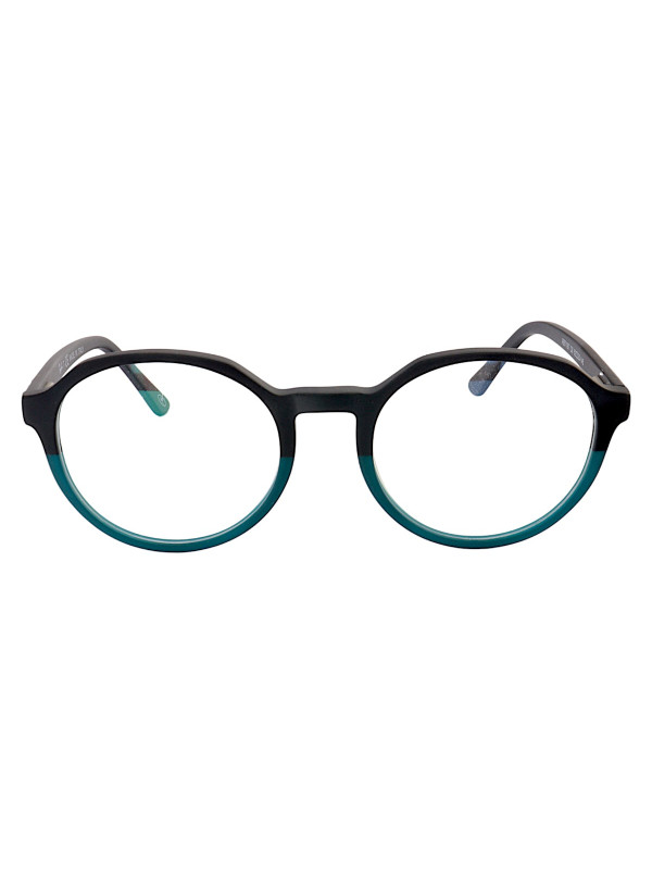 Armação de Óculos RB7187 Redondo Preto e Verde