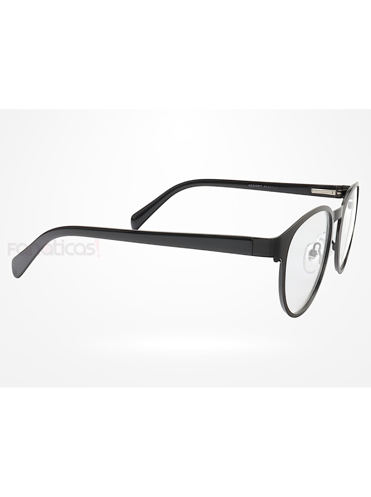Armação de Óculos AQ240507 Redondo Preta