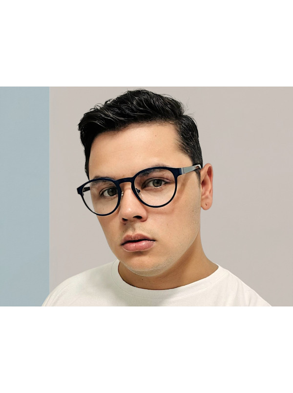 Armação de Óculos Clark Preto e Azul