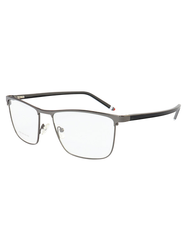 Armação de Óculos 8855 Quadrado Grafite e Preto