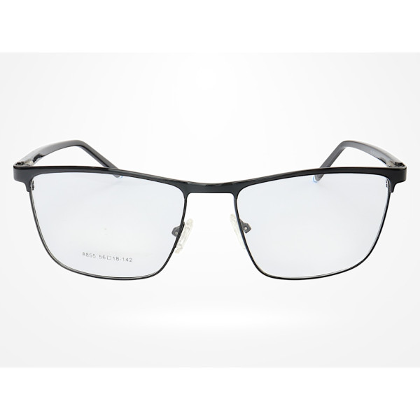 Armação de Óculos 8855 Quadrado Preto Azul