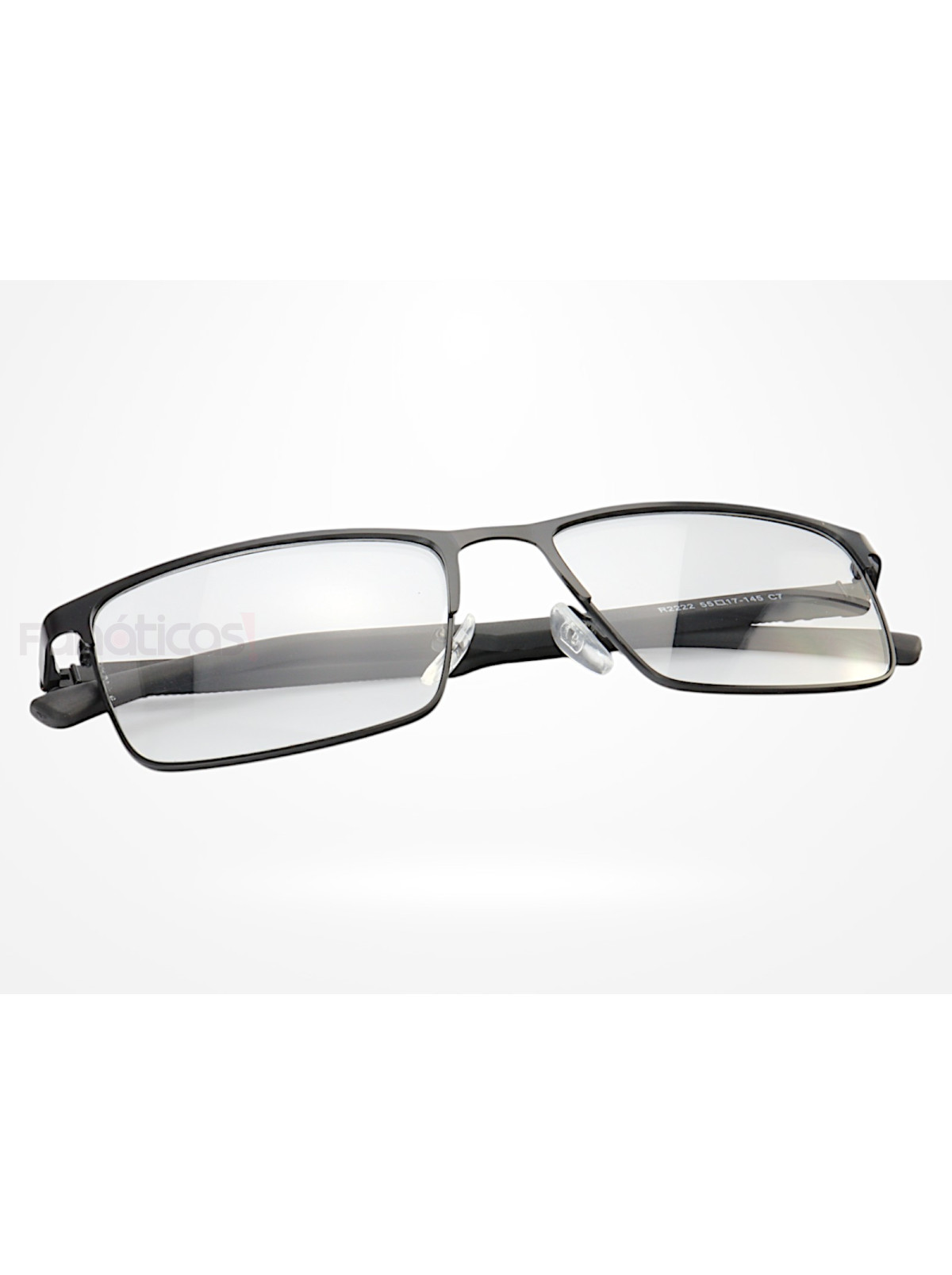 Armação de Óculos R2222 Retangular Preto