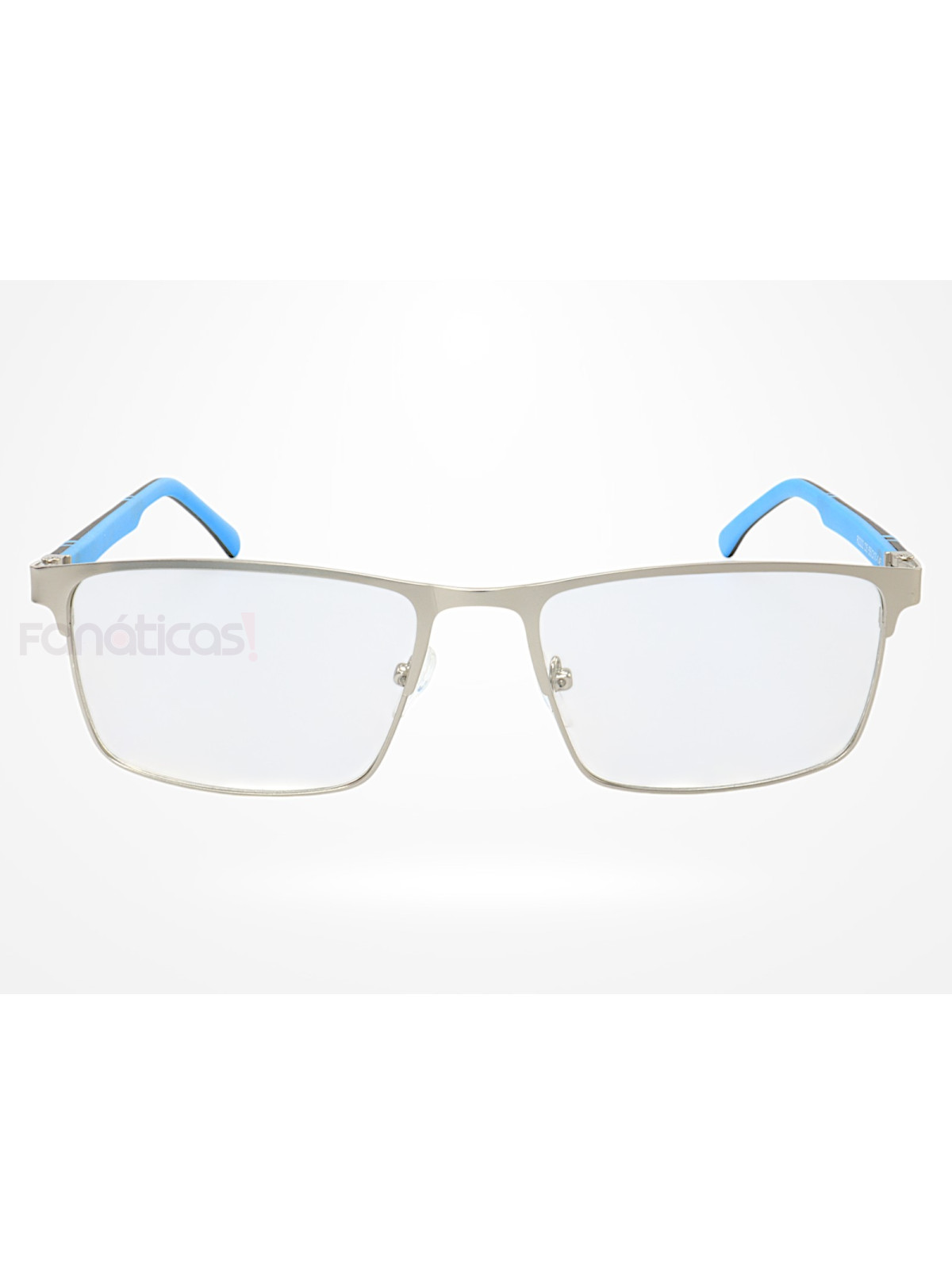 Armação de Óculos R2222 Retangular Prata