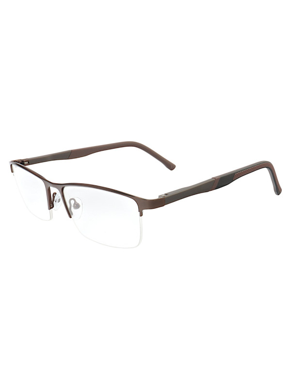 Armação de Óculos 89020 retangular Marrom