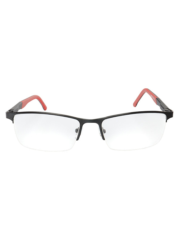 Armação de Óculos 89020 retangular Preto e Vermelho