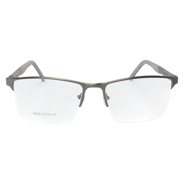 Armação de Óculos 89020 retangular Grafite e Cinza