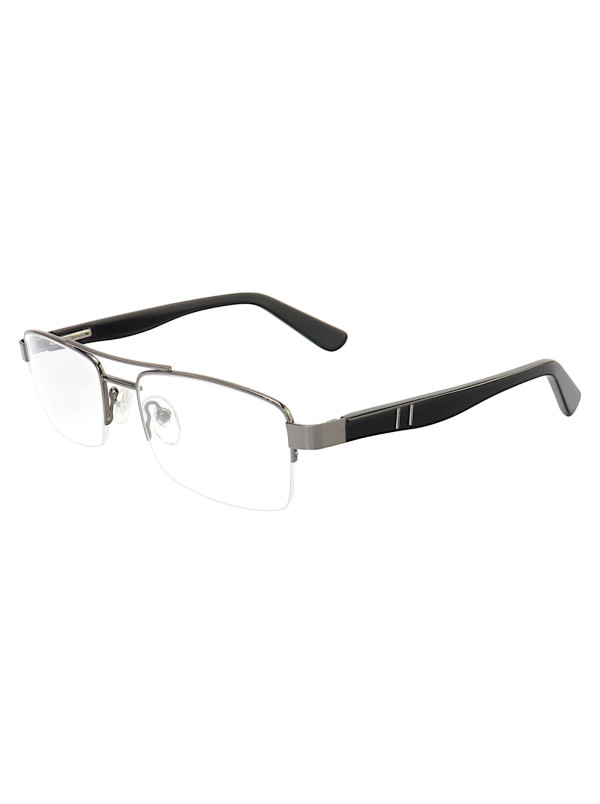 Armação de Óculos AQ240510 Retangular Grafite Escovado