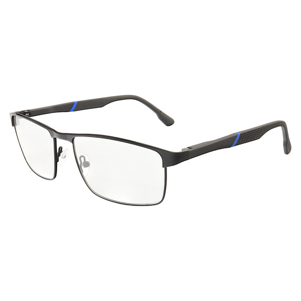 Armação de Óculos 65109 Quadrado Preto e Azul