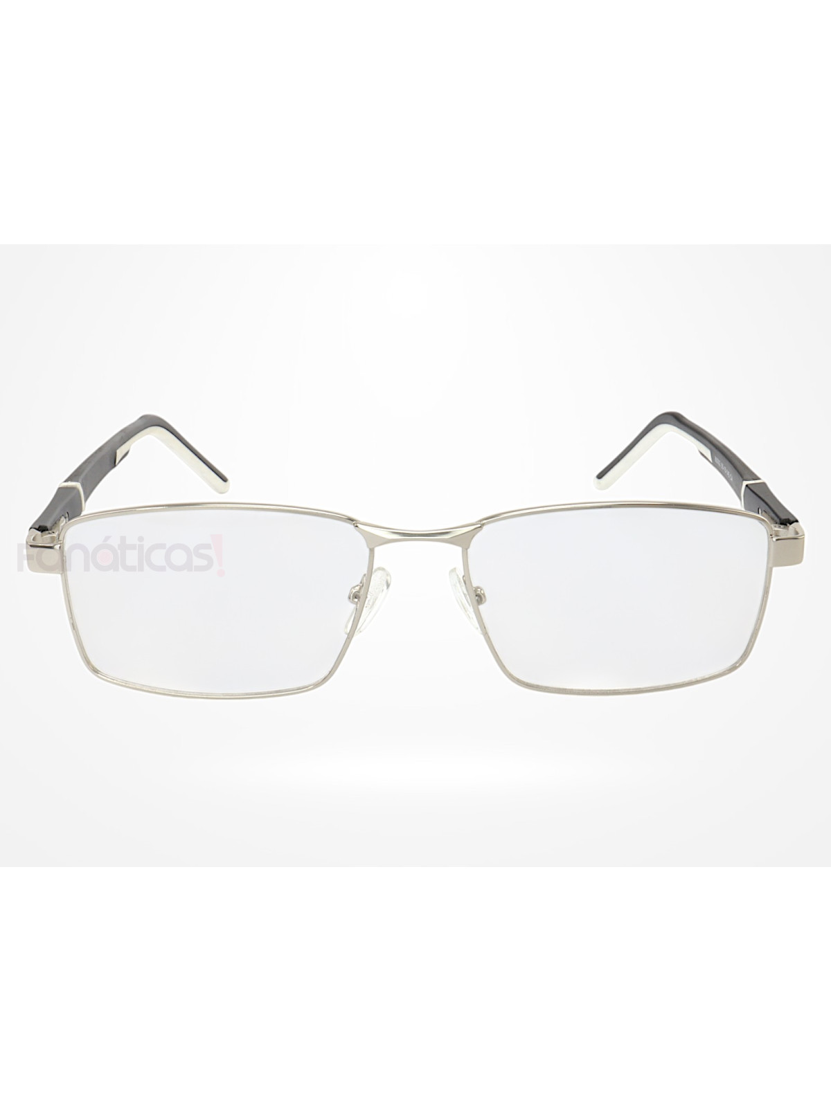 Armação de Óculos 86002 Retangular Prata