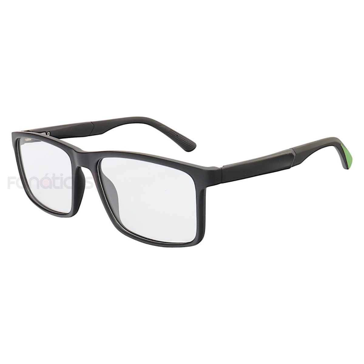 Armação de Óculos 76009 Quadrado Preto e Verde