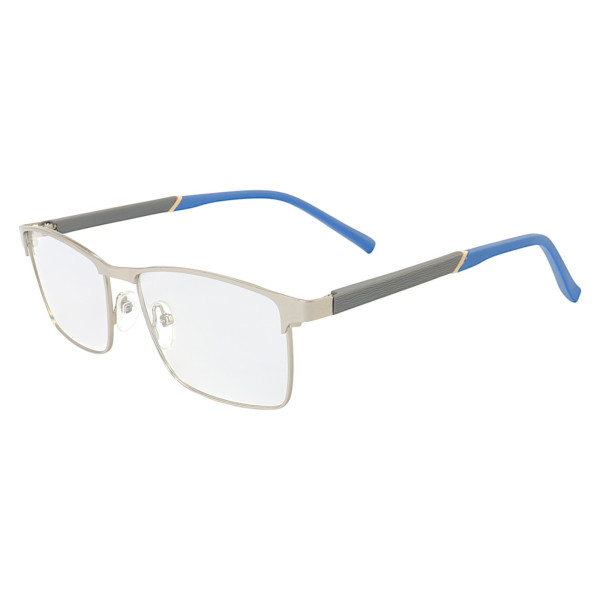 Armação de Óculos 6001 Retangular Prata