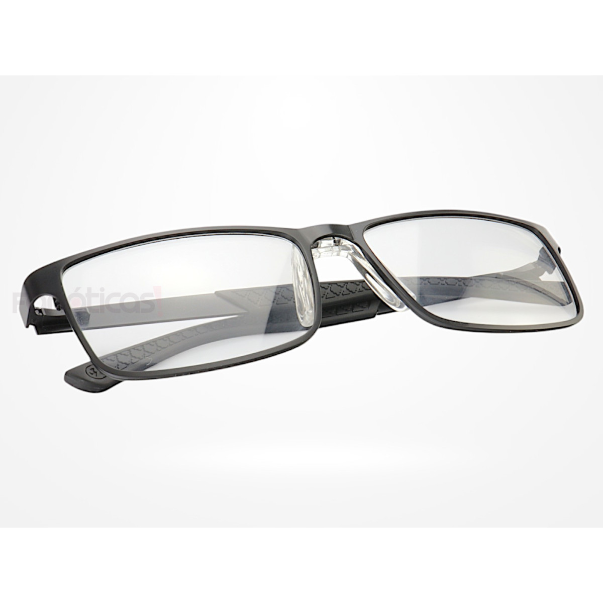 Armação de Óculos AQ240701 Retangular Preto