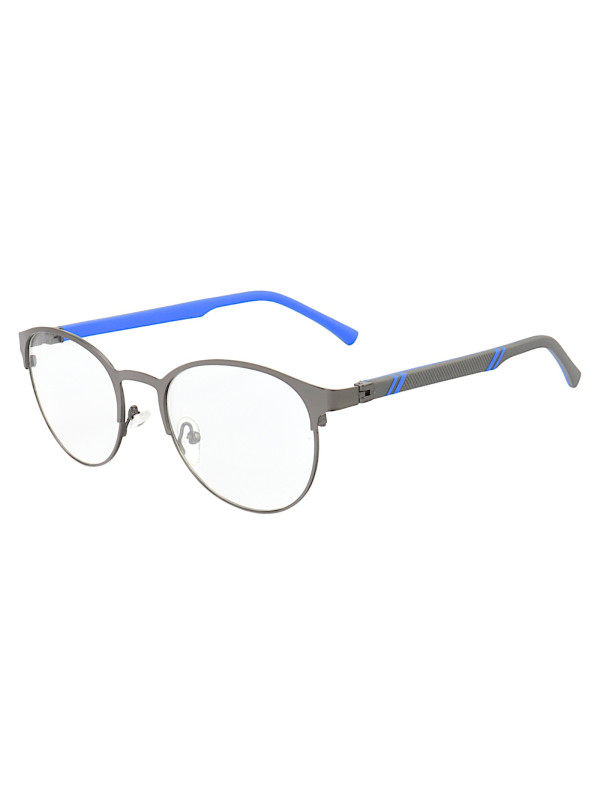 Armação de Óculos R2221 Redondo Grafite e Azul