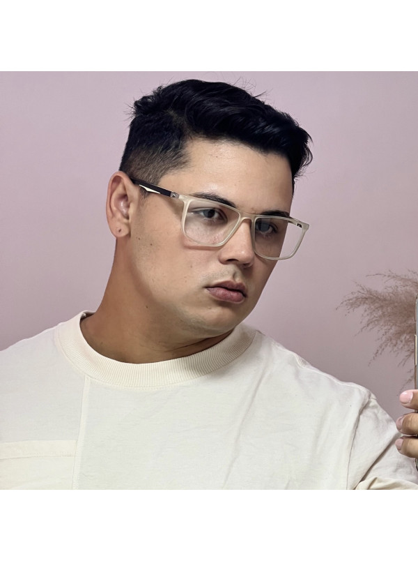 Armação de Óculos GB8005 Retangular Translucido