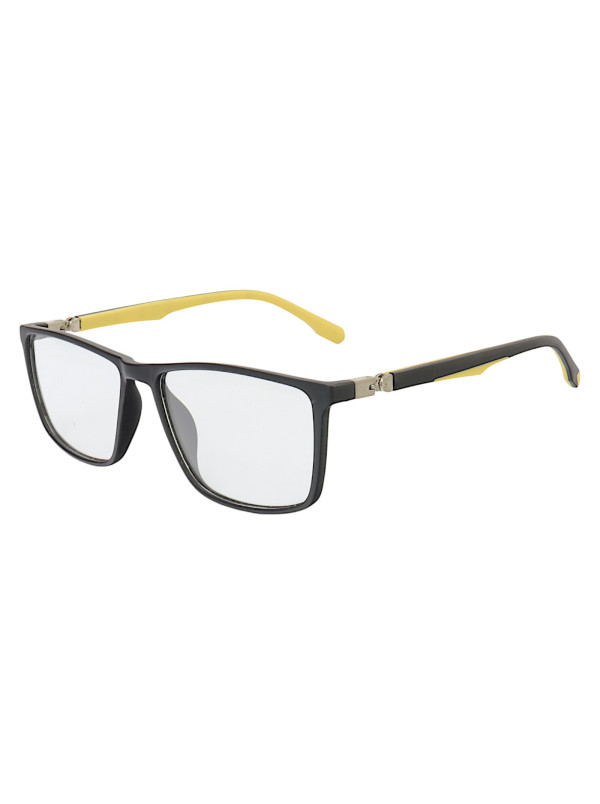 Armação de Óculos GB8005 Retangular Preto e Amarelo