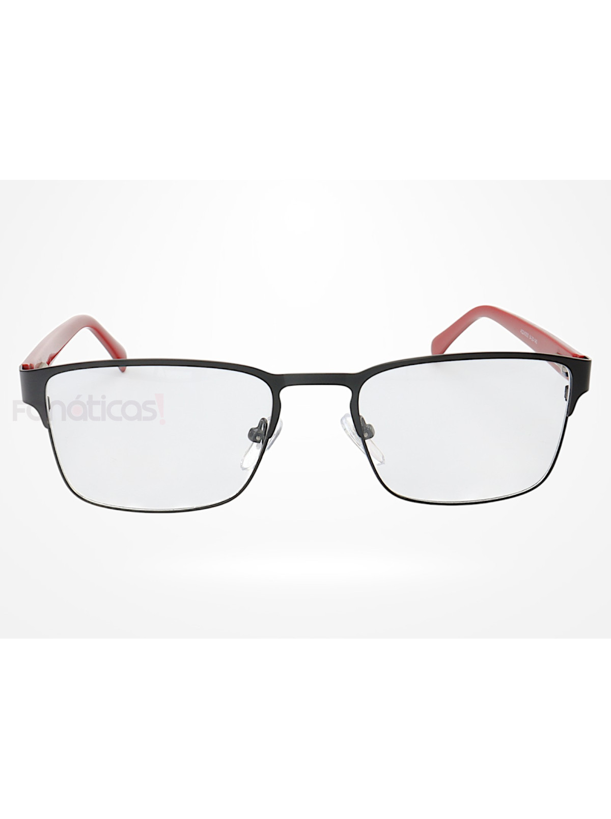 Armação de Óculos AQ240505 Quadrado Preto e Vermelho