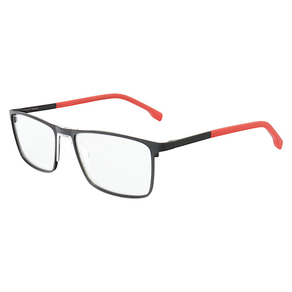 Armação de Óculos AQ240702 Retangular Preto e Vermelho