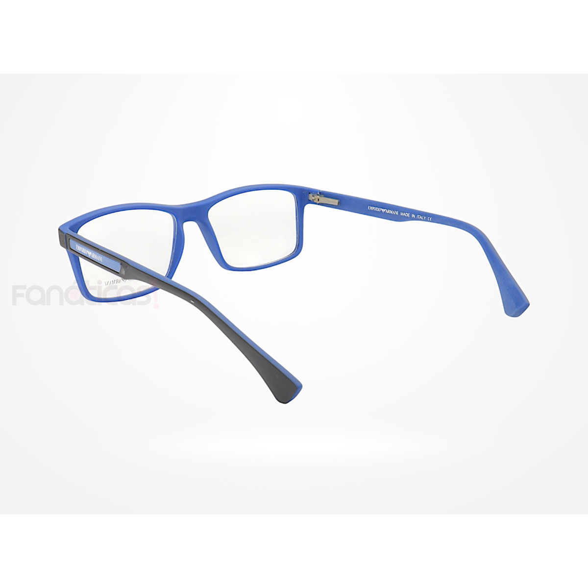 Armação de Óculos Retangular EA3038 Preto e Azul