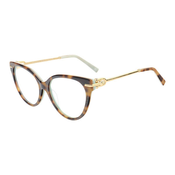 Armação de Óculos Gatinho TF3051 Tartaruga Esverdeado