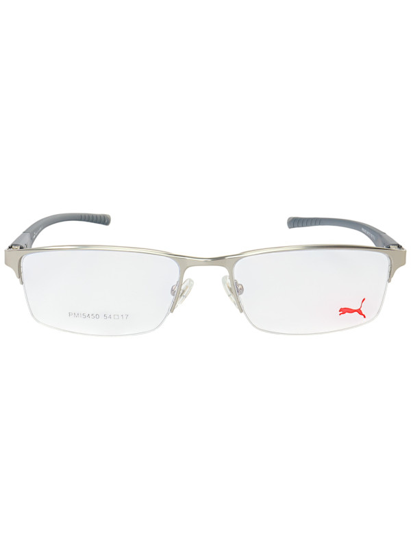 Armação de Óculos Retangular PM5450 Prata e Cinza