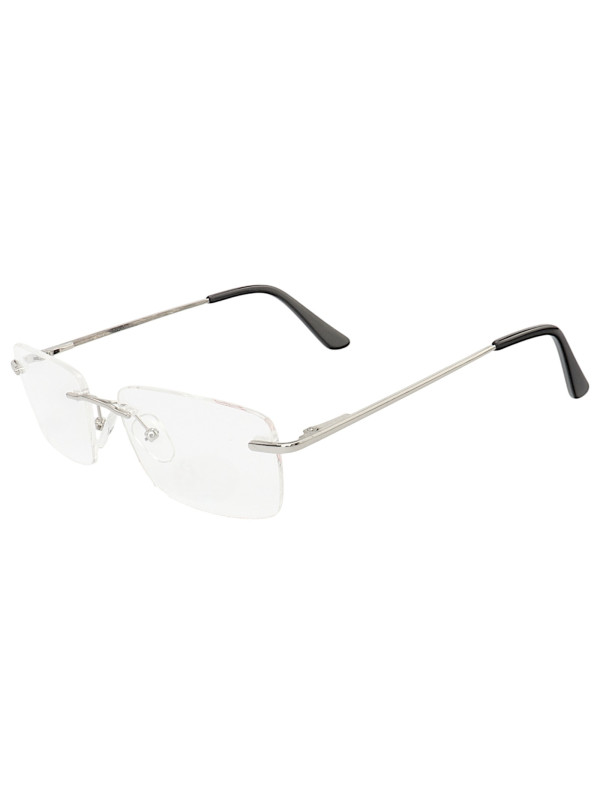 Armação de Óculos Flutuante Sem Aro Leve De Titanium Prata