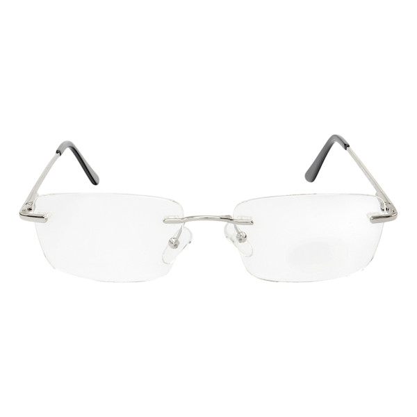 Armação de Óculos Flutuante Sem Aro Leve De Titanium Prata