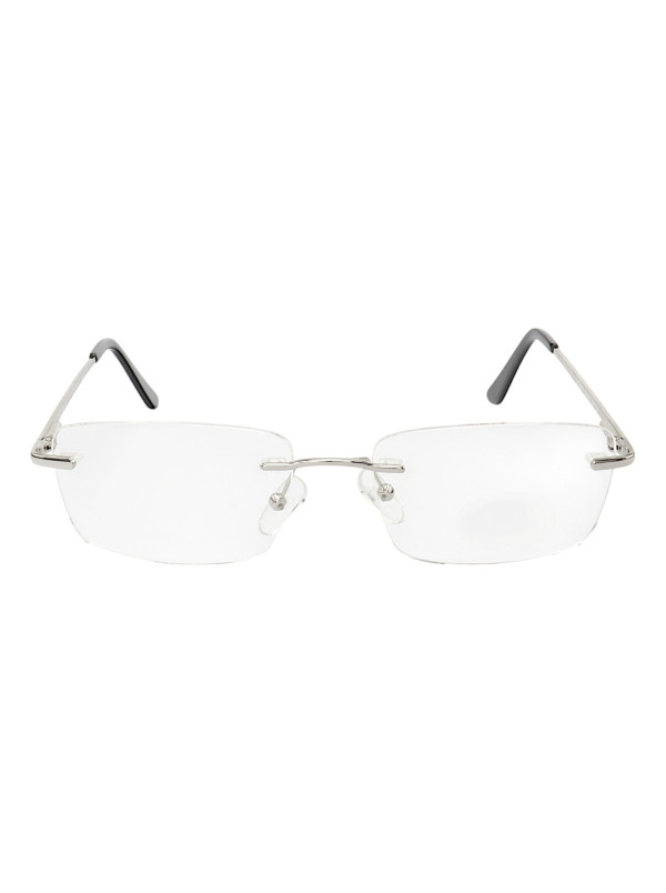Armação de Óculos Flutuante Sem Aro Leve De Titanium Prata