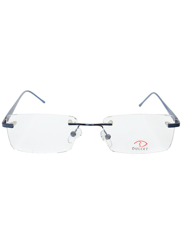 Armação de Óculos Retangular Balbriff Mola 180 Alumínio Azul