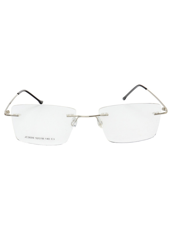 Armação de Óculos Retangular Balbriff Tinânio JC3009 Prata