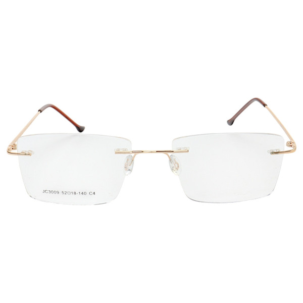 Armação de Óculos Retangular Balbriff Tinânio JC3009 Dourado