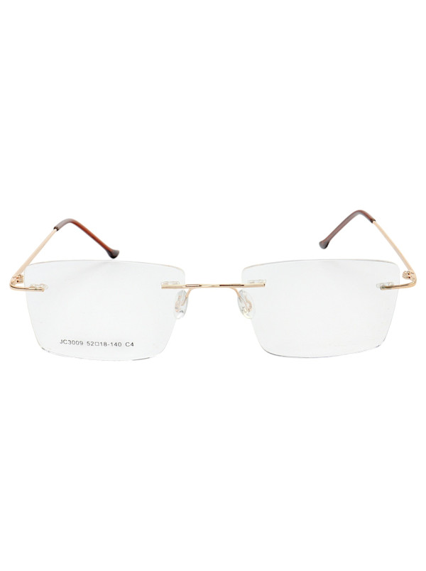 Armação de Óculos Retangular Balbriff Tinânio JC3009 Dourado
