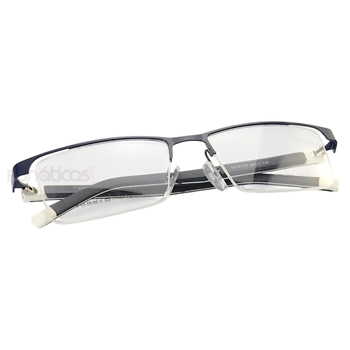 Armação de Óculos Retangular Nylon TH1717 Azul