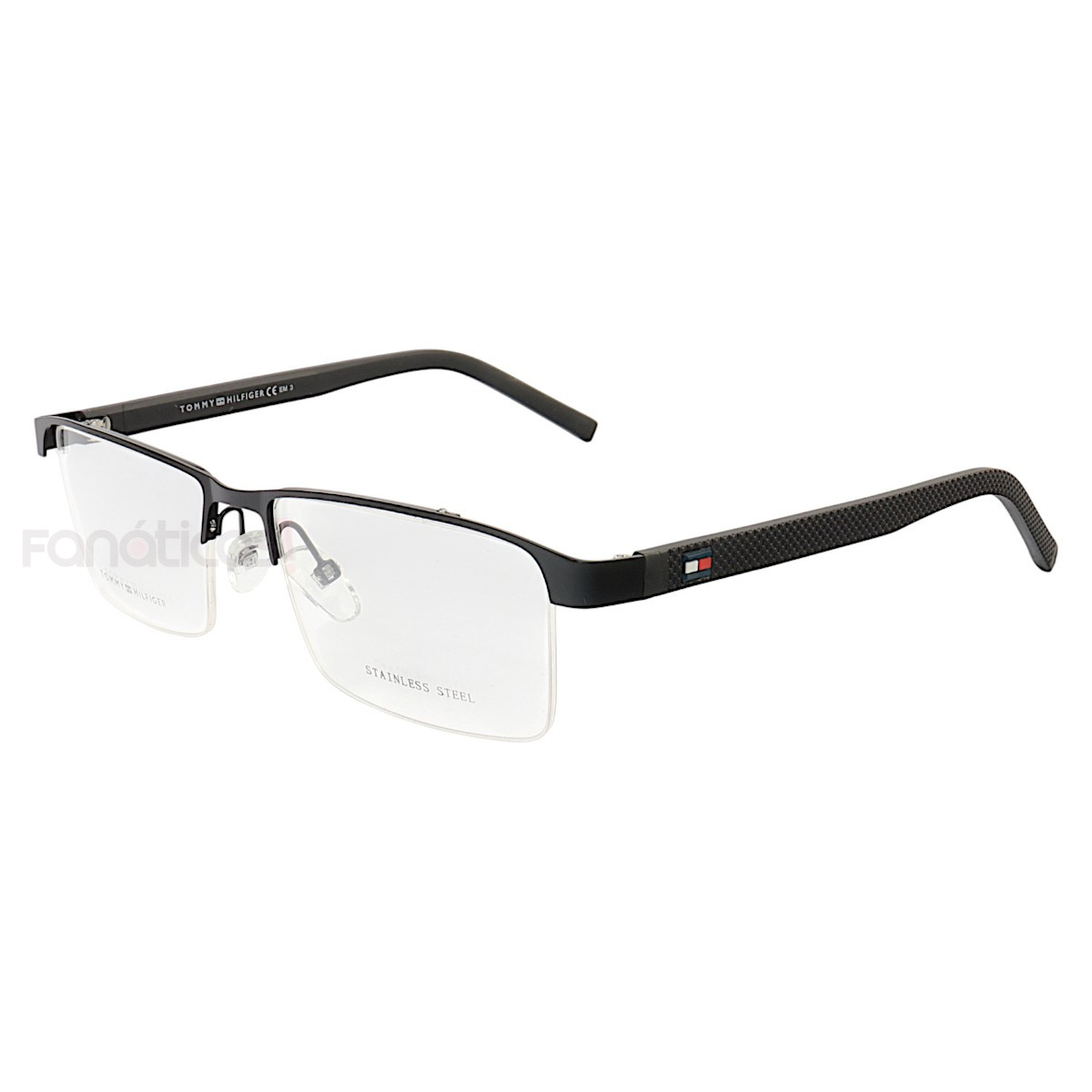 Armação de Óculos Retangular Nylon TH1717 Preto