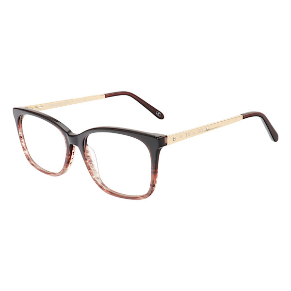 Armação de Óculos Retangular TF2131 Preto Degrade