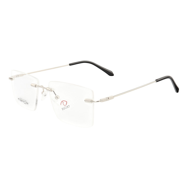 Armação de Óculos Balgriff Bucha Memory Titânio Flexivel Prata