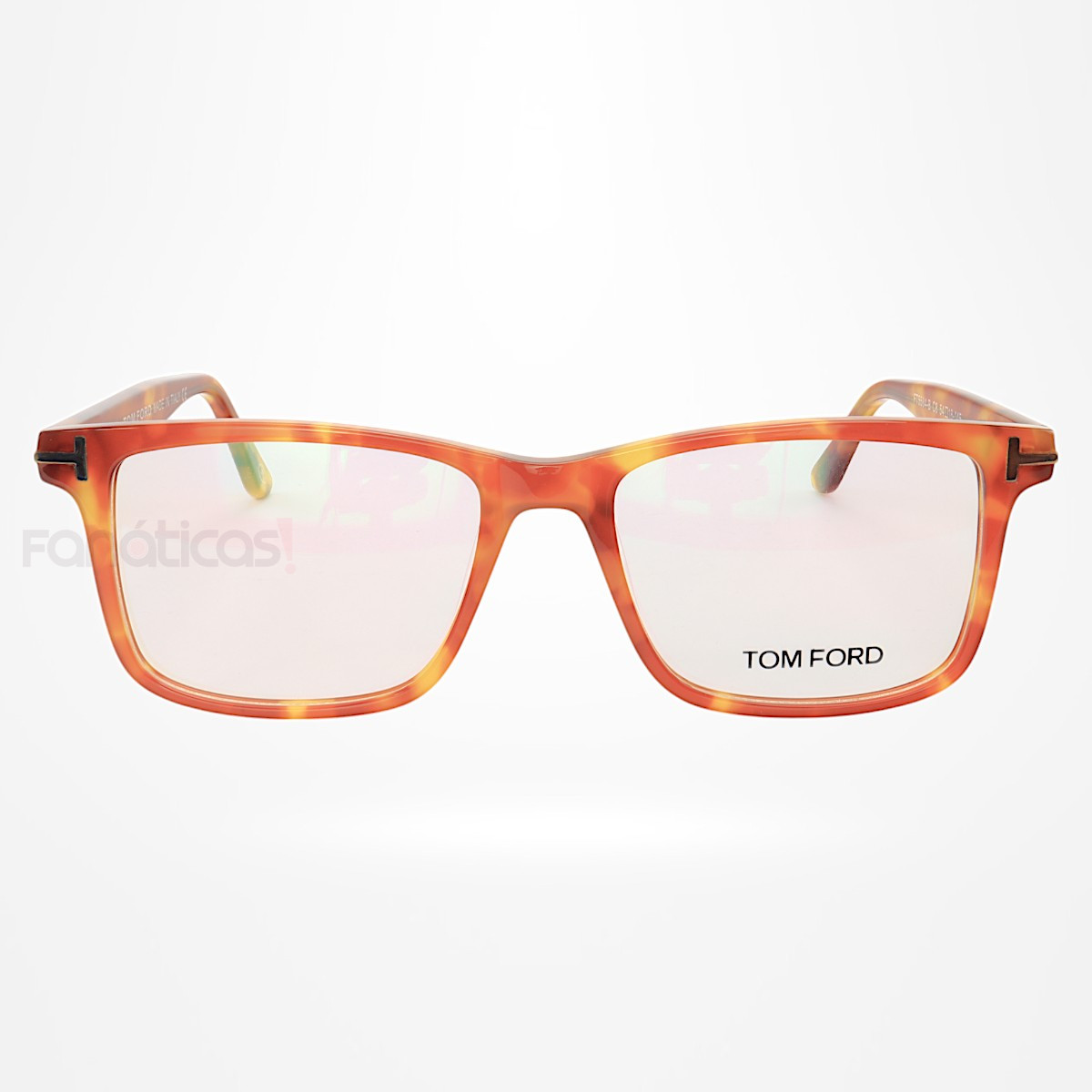 Armação de Óculos Quadrado TF5584 Tartaruga Caramelo