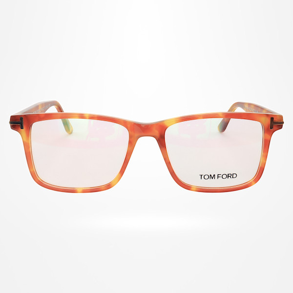 Armação de Óculos Quadrado TF5584 Tartaruga Caramelo