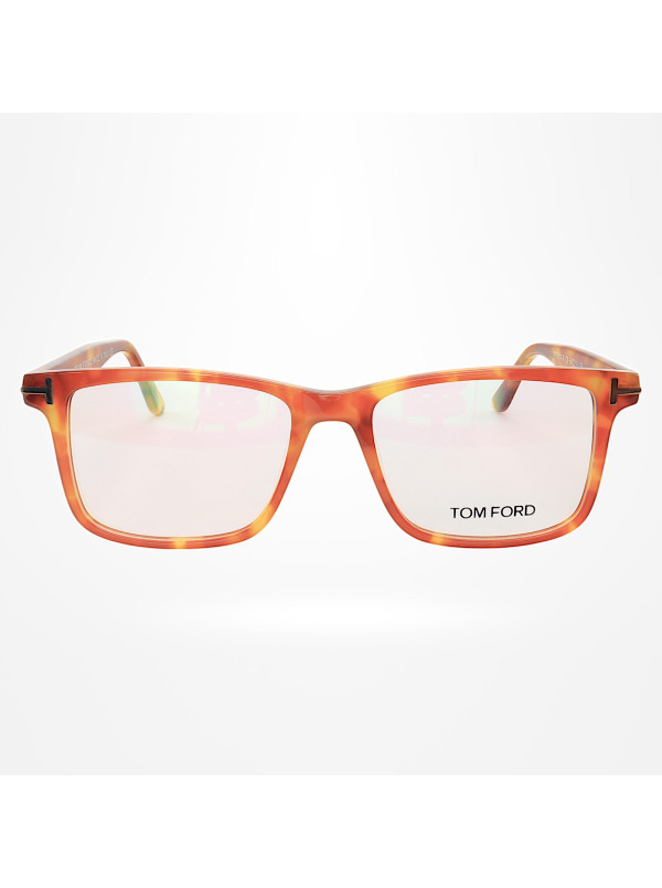 Armação de Óculos Quadrado TF5584 Tartaruga Caramelo