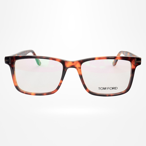 Armação de Óculos Quadrado TF5584 Tartaruga Marrom