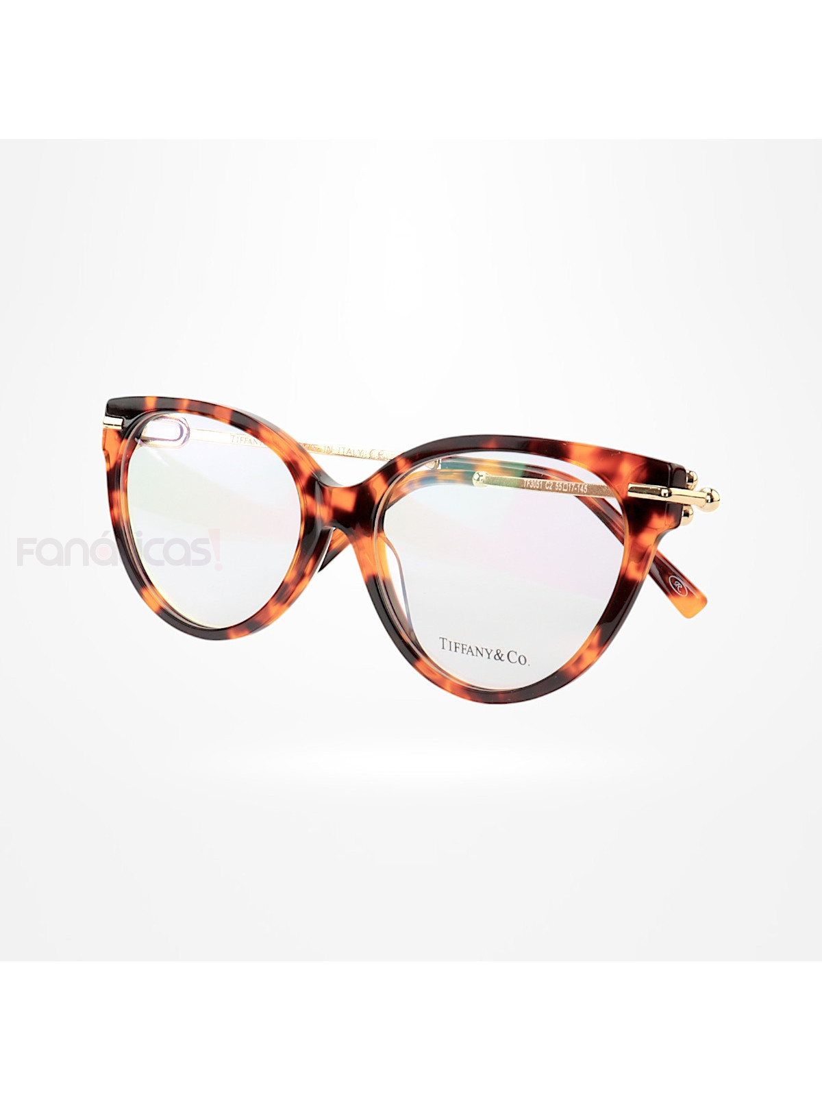 Armação de Óculos Gatinho TF3051 Marrom Tartaruga