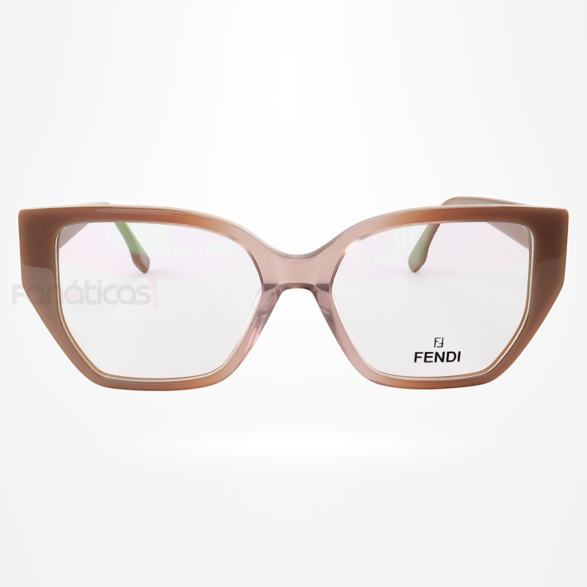 Armação de Óculos Quadrada FE50073 Nude